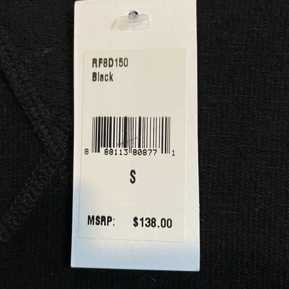 Splendid Black Tunic Sweater - Size Small - Retail $138 - NWT! Kangaroo pocket! - Picture 4 of 4